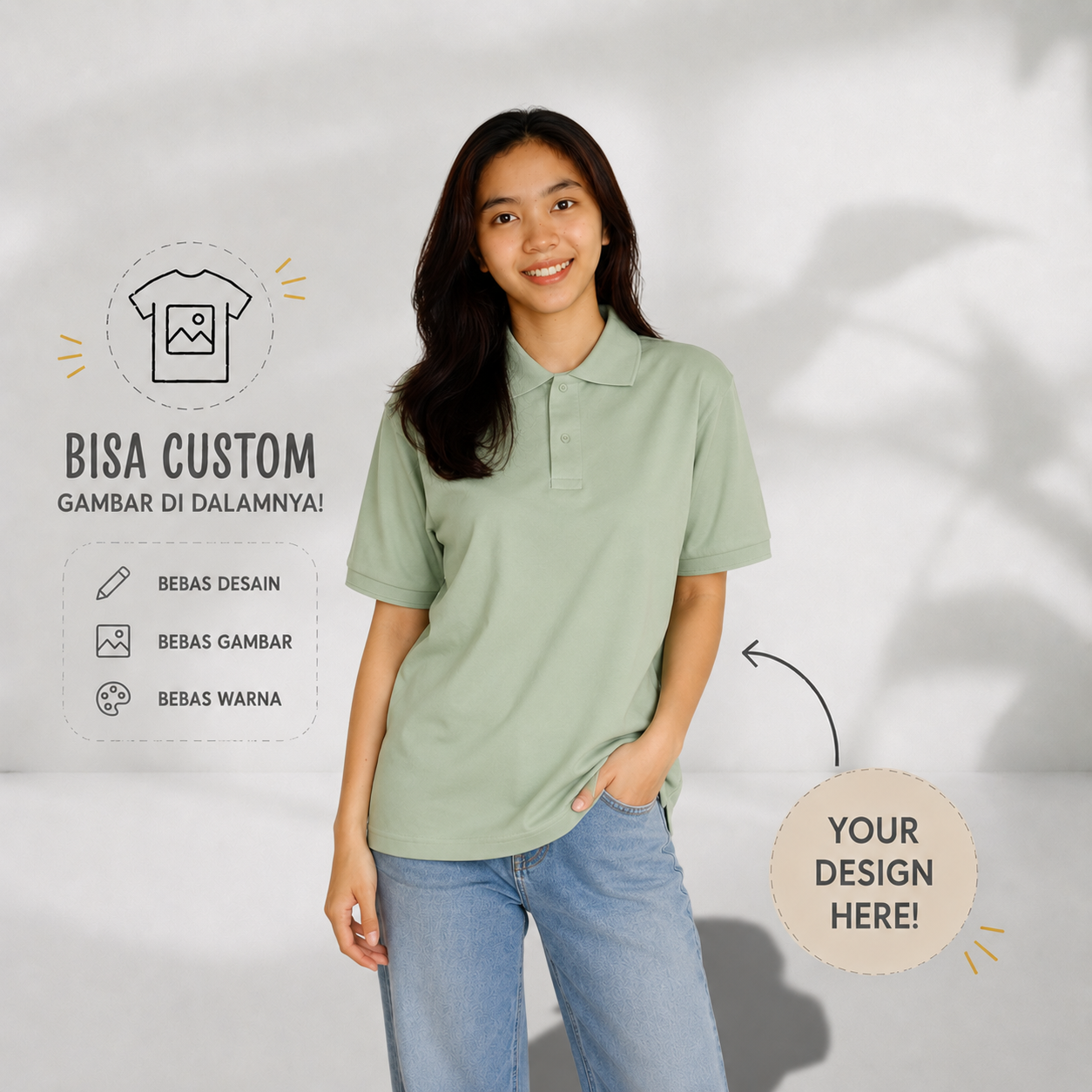 Polo Custom Cotton Combed 20s