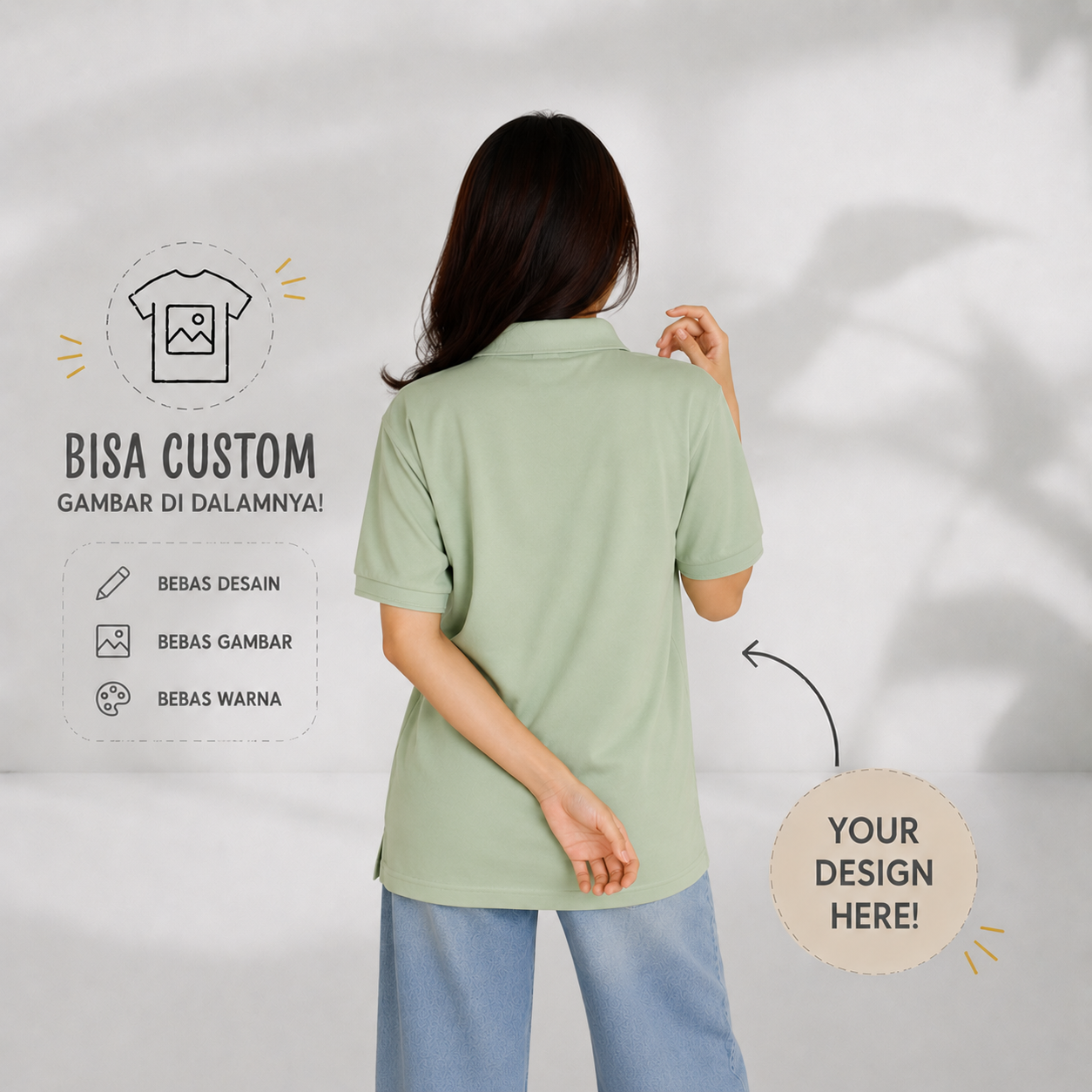 Polo Custom Cotton Combed 20s
